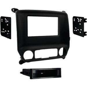 Metra 99-3014G ISO Double-DIN/ISO DIN Installation Kit for Select 2014 through 2019 Chevrolet Silverado/GMC Sierra, 99-3014G