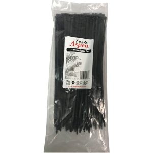 Eagle Aspen 500233 100-Pack 11-In. UV-Resistant Nylon 6/6 Standard Cable Ties, 50-Lb. Tensile Strength, Temperature-Rated -40deg F to 185deg F (11 In.)
